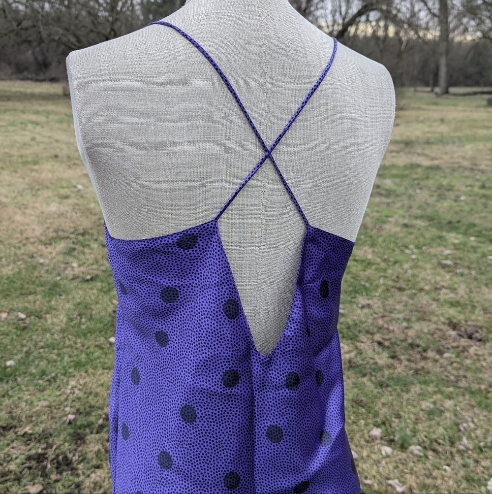 Vintage 90s Body Drama Polkadot Slip Dress - Picture 5 of 8